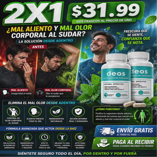 Deos – Suplemento Desodorante Interno Natural